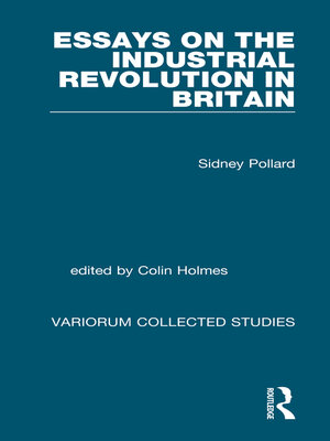 cover image of Essays on the Industrial Revolution in Britain